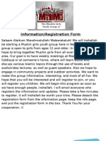 Information Re Gist at Ion Form