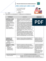 Comunicación-Escriben Acciones para Cuidar Su Salud