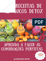 Ebook de Receitas de Sucos Detox. Lara Faria