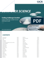 Computer Science: Coding Challenges Booklet