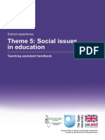 SE Teaching Assistant Handbook-Theme 5 Social Issues in Education