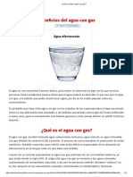 ¿Debería Beber Agua Con Gas