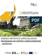 EAE Programa de OFERTA COMPLEMENTAR ACÚSTICA