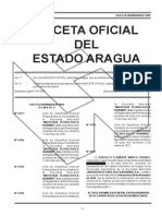Gaceta Oficial Del Estado Aragua Con Actas de La Sociedad Mercantil Industria Tecnológica Arawak S.A.