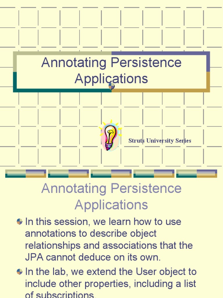 1 4 Annotating Persistence | PDF | Data Management | Areas Of Computer ...