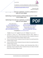 Epidemiología de Las Infecciones Respiratorias y Sus Factores Predisponentes en Adultos Del Cantón Jipijapa