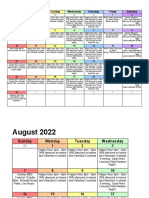 July-August Bar Events Calendar