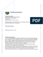 Airworthiness Directives: Header Information