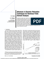 Advances in Dynamic Relaxation Techniques For Nonlinear Finite Element Analysis