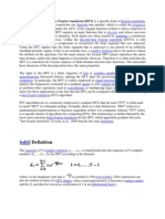 Frequency Domain Discrete: C À C DFT Finite ! " # $ $ % & " " "