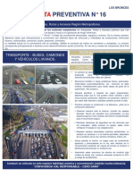 Alerta de Seguridad N 16 - Convivencia Vial Autopista y Accesos Región Metropolitana