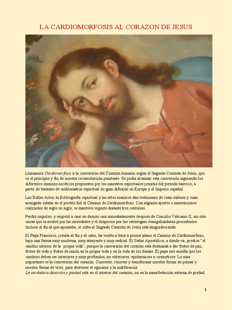 Cardiomorfosis: Conversión del Corazón | PDF | eucaristía | Cristo (título)