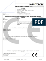 Eu Prohlášení O Shodě (Doc) : Obchodní Jméno: Adresa: Stát: Ič / Dič: Tel./Fax: WWW / E-Mail