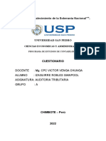 CUESTIONARIO N 6 Fiscalizacion de Cuentas Por Pagar A Corto y Largo Plazo