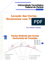 Locação de Curvas Horizontais com Transição