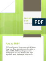 Dasar Dasar PHP