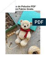 Lindo Oso de Peluche PDF Amigurumi Patron Gratis