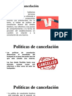 Políticas de Cancelación