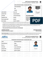 Mat Admit Card