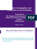 Workplace Accident Investigation