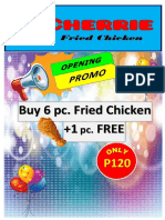 +1 Free Buy 6 Pc. Fried Chicken