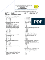 Soal Soal UTB Genap XI IPA 2022