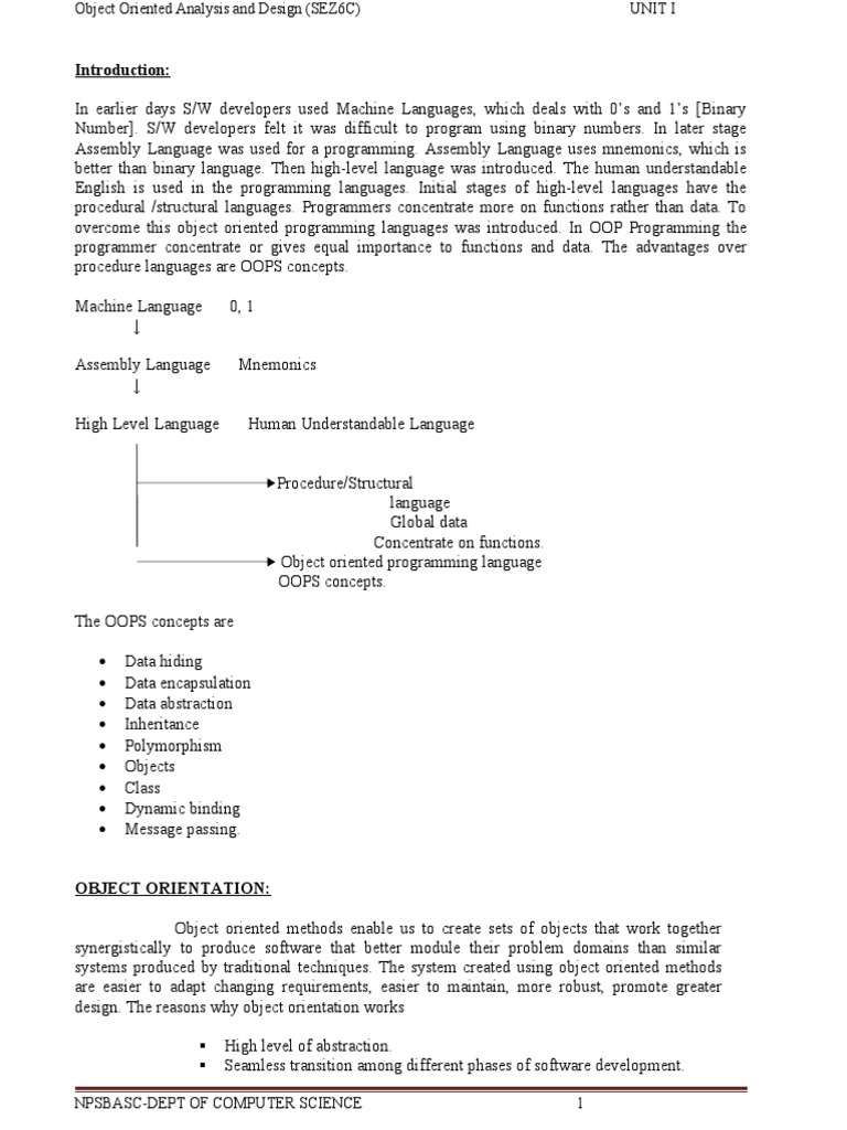Unit 1 | PDF | Software Prototyping | Object (Computer Science)