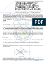 Design and Development of Unmanned Ground and Aerial Vehicle With The Concept of Integration of Drone and Rover