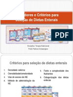 Aula 3 Indicadores e CritErios para Seleuao de Dietas Enterais