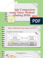 Multiple Comparison Using Tukey Method (Finding HSD) : Examples!