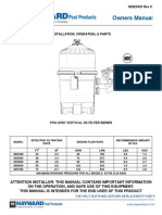 Manual3620 Pro-Grid DE Filter Hayward