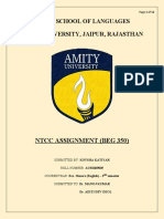 Amity School of Languages Amity University, Jaipur, Rajasthan