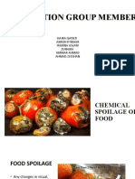 Chemical Spoilage of Food