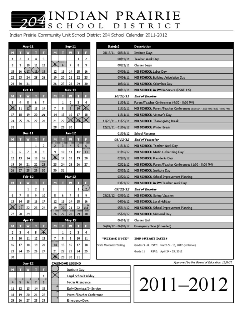 2011-2012 Calendar | PDF | Holidays | Observances