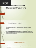 Literature Reviews and Theoretical Framework