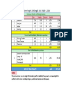 Total Cost For Plateform Height 2M Length 3M, Width 1.30M