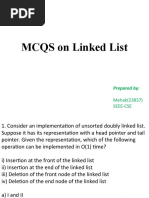 MCQS Linked List