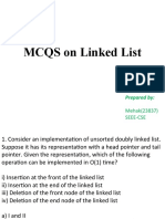 MCQS Linked List