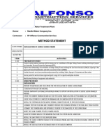 Calawis Method of Statement (Sludge Sliding Frame)