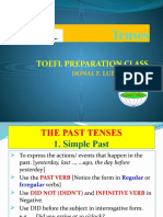 Tenses in 12 formsDOCUMENTTOEFL PREPARATION CLASS       DONAL F. LUBIS, S.S.,M.A