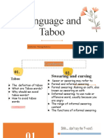 Language and Taboo: Instructor: Truong Bach Le