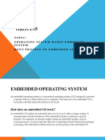 Group#5: Topic: Operating System Based Embedded System Boot Process of Embedded System