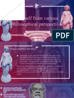 The Self From Various Philosophical Perspective