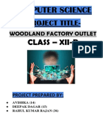 Project Title-: Woodland Factory Outlet