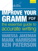 Improve Your Grammar - The Essential Guide To Accurate Writing 168pp