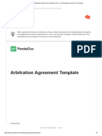 Arbitration Agreement Template For Free - Get Arbitration Clauses Form Sample