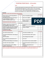 Starting Points Sheet One