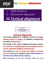 Part III C) Vertical Alignment