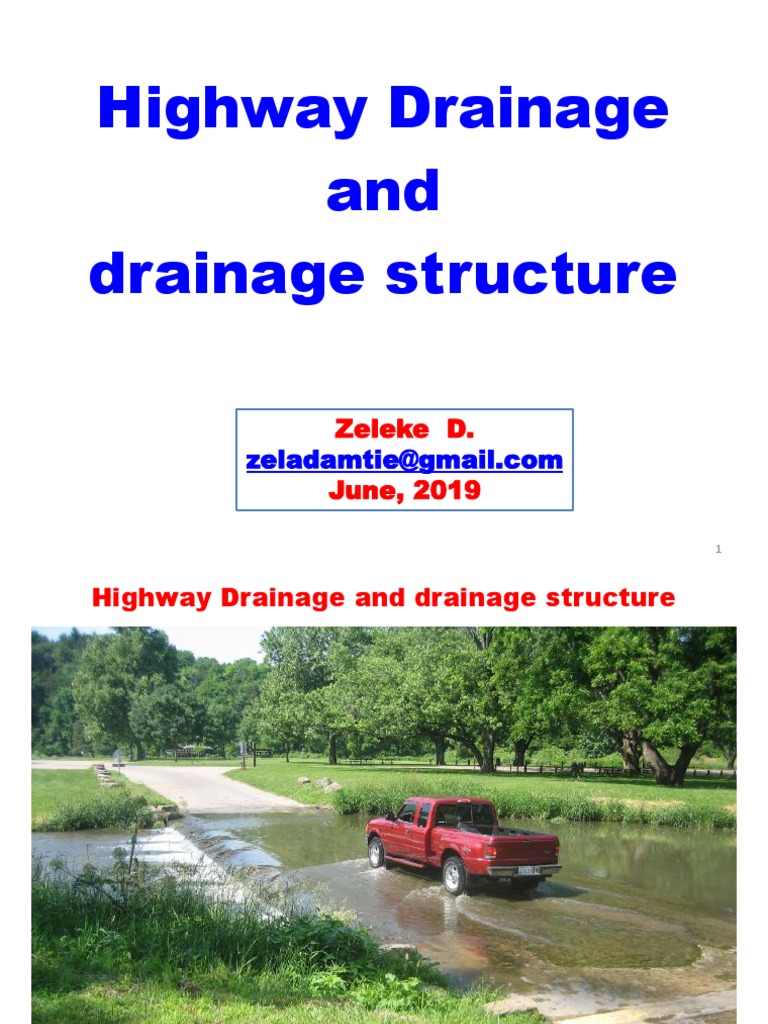 Highway Drainage Structures Overview | PDF | Drainage Basin | Flood
