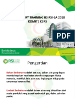 Materi Pelatihan B3 2018